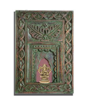 Glimps of Art (Jharokha) -  GREEN AND WHITE - Size :11*8*3.25