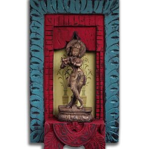 Glimps of Art (Jharokha) -  RED AND BLUE - Size :14*9*3.5