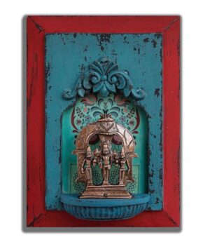 Glimps of Art (Jharokha) -  RED AND BLUE - Size :11*8*3