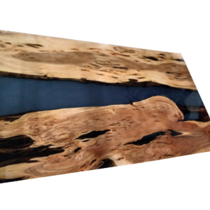 Epoxy Dining Table Top - Natural on Wood - DT-7073