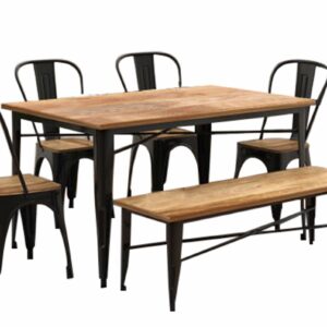 Dining Table - Brown and Black - DT-7087