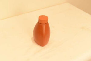 Earthern Utensils - CLAY TRIANGLE WATER BOTLE 300 ML - EBM109