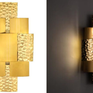 Wall Light Finish GOLD - Size 10.5x18” -EBM6043