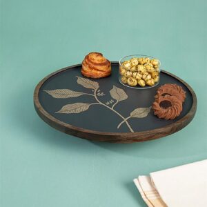 Golden foliage wooden lazy susan - MPETA2744