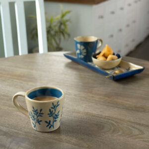 Indigo Lush Ceramic Coffee Mug - MPSWA2550