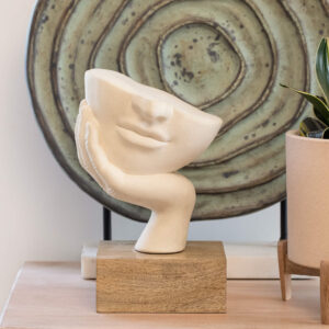 Restive Face Ceramic Sculpture - SWDEA2231