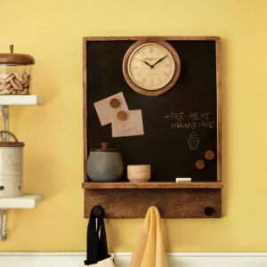 In Time Notice Board with Clock & Shelf - WDDEA2455