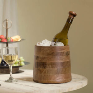 Fryst Wooden Bottle Cooler with Glass Insert - WDSWA2540