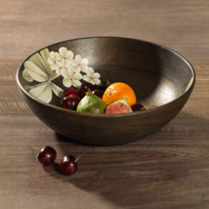 Frangipani Wooden Salad Bowl - WDTEA2148